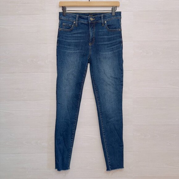 Kut From The Kloth Women's Fab Ab Medium Wash High Rise Ankle Skinny Jeans 4 - Picture 1 of 6